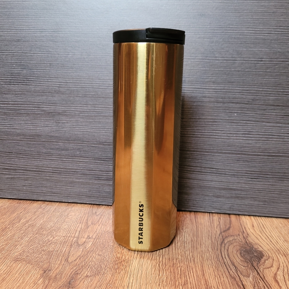 Starbucks Limited Edition Gold stainless steel vaccum insulated 16 oz tu…